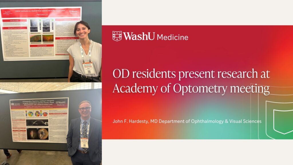 OD residents present research at Academy of Optometry meeting