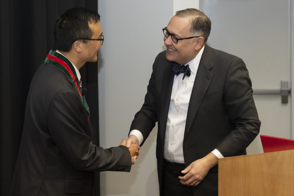 Chancellor Andrew D. Martin and Aaron Y. Lee, MD, MSCI,