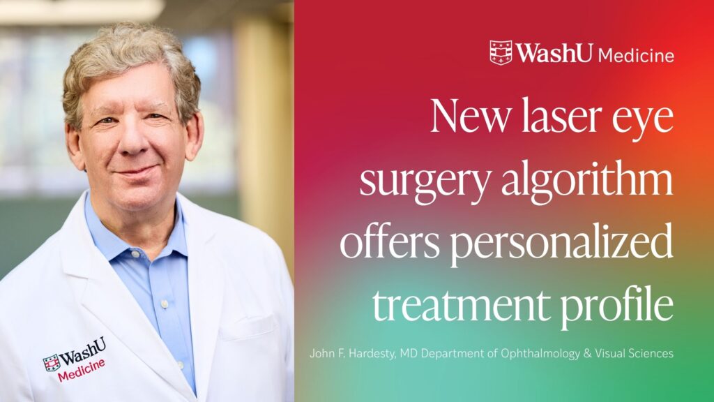 New laser eye surgery algorithm offers personalized treatment profile