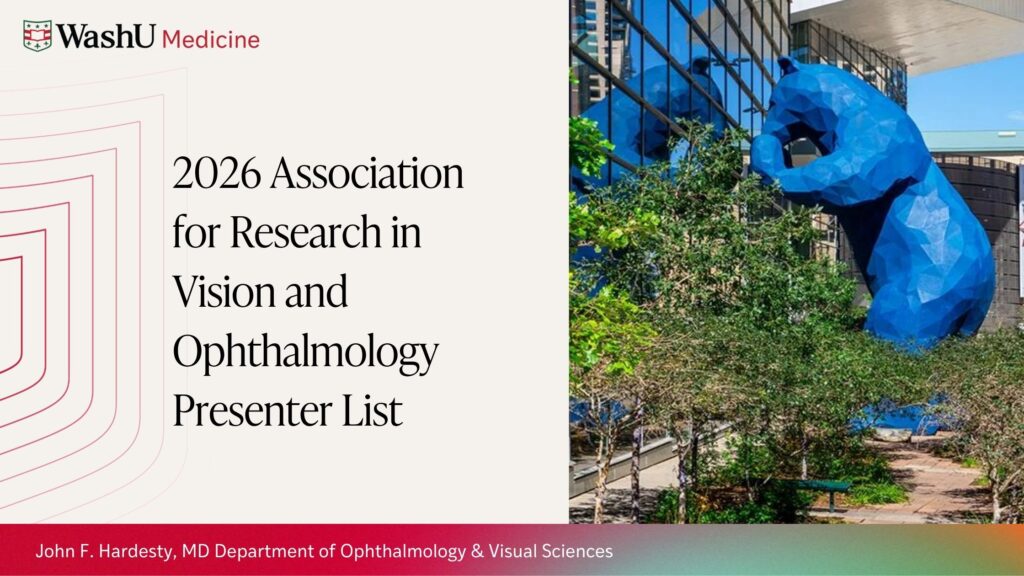 WashU Medicine Researchers to Present at ARVO 2026