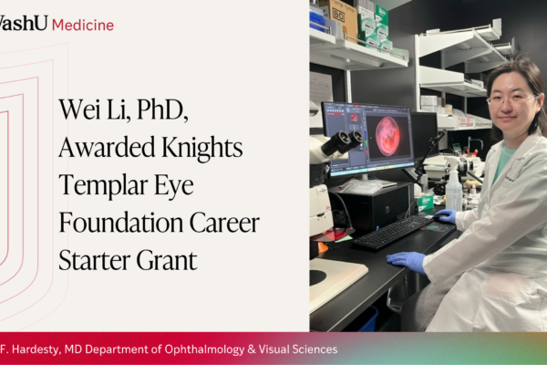 Wei Li, PhD, Awarded Knights Templar Eye Foundation Career Starter Grant