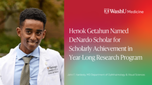 Henok Getahun Named DeNardo Scholar for Scholarly Achievement in Year-Long Research Program