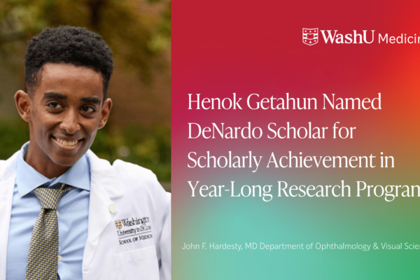 Henok Getahun Named DeNardo Scholar for Scholarly Achievement in Year-Long Research Program