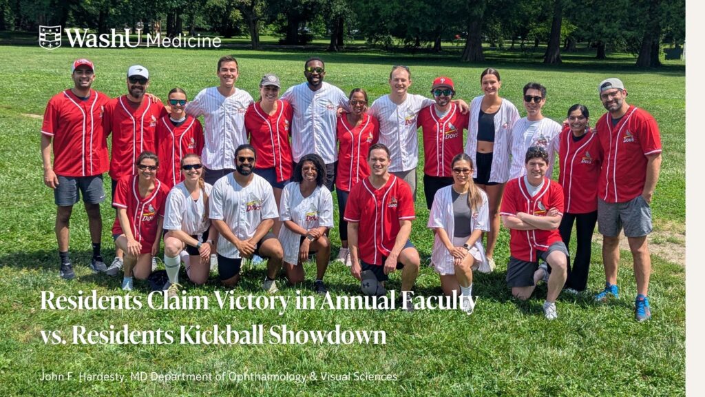 Residents Claim Victory in Annual Faculty vs. Residents Kickball Showdown