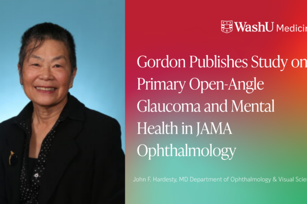 Gordon Publishes Study on Primary Open-Angle Glaucoma and Mental Health in JAMA Ophthalmology