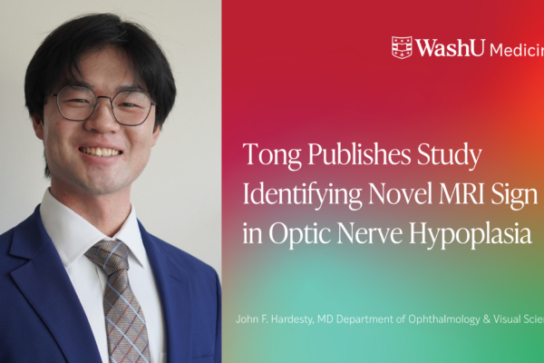 Tong Publishes Study Identifying Novel MRI Sign in Optic Nerve Hypoplasia
