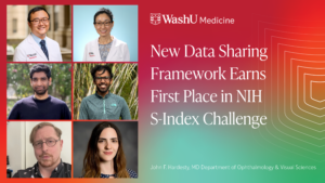 The winning team included: Aaron Y. Lee, MD, MSCI, WashU Medicine Cecilia S. Lee, MD, MS, WashU Medicine Bhavesh Patel, PhD, California Medical Innovations Institute Sanjay Soundarajan, California Medical Innovations Institute James O'Neill, PhD, California Medical Innovations Institute Aydan Gasimova, PhD, California Medical Innovations Institute