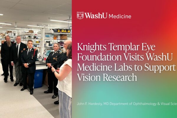 Knights Templar Eye Foundation Visits WashU Medicine Labs to Support Vision Research