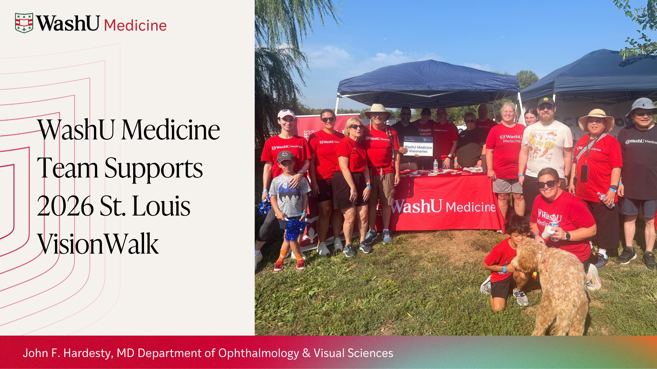 WashU Medicine Team Supports 2026 St. Louis VisionWalk