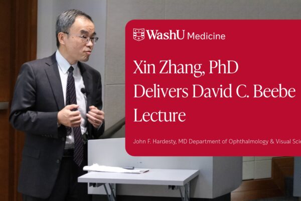 Xin Zhang, PhD, Delivers David C. Beebe Lecture