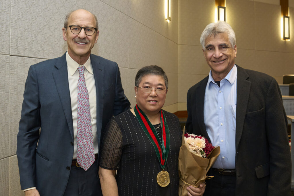 The installation of Shiming Chen, PhD as the Dr. Bernard and Janet R. Becker Distinguished Professor of Ophthalmology on November 6, 2024.