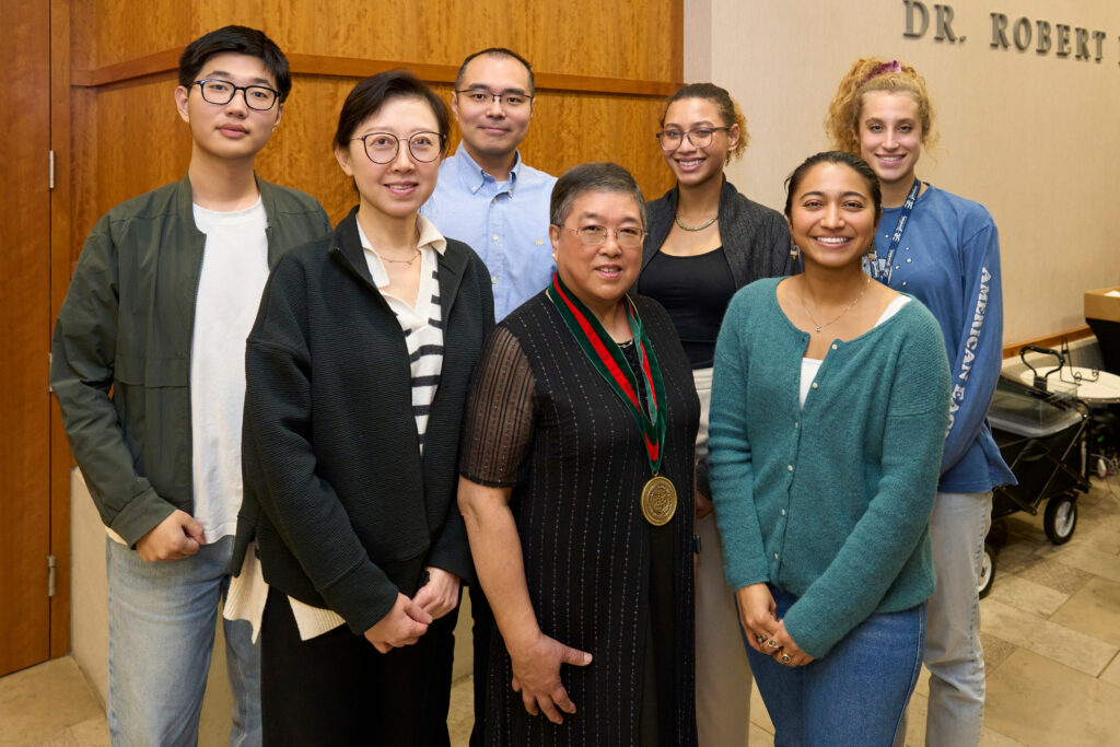 The installation of Shiming Chen, PhD as the Dr. Bernard and Janet R. Becker Distinguished Professor of Ophthalmology on November 6, 2024.