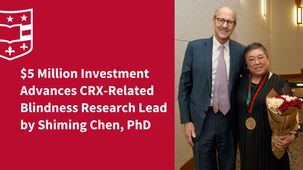 $5 Million Investment Advances CRX-Related Blindness Research